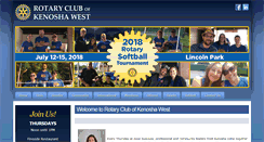 Desktop Screenshot of kenoshawestrotary.org